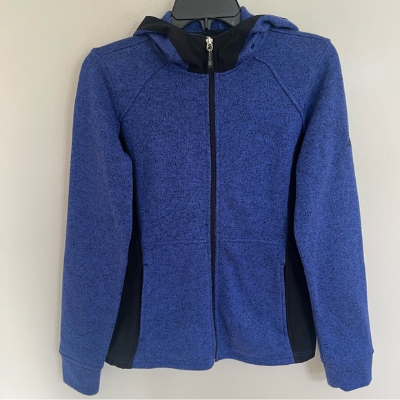 Zeroxposur Mid-weight Fleece Hooded Jacket IRIS SPARK Women's Size Medium Blue - Picture 1 of 12